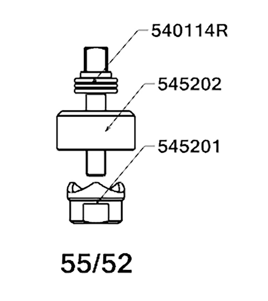 PERFORADOR REDONDO PARA CHAPA  CON RODAMIENTO FORZA SERIE 55